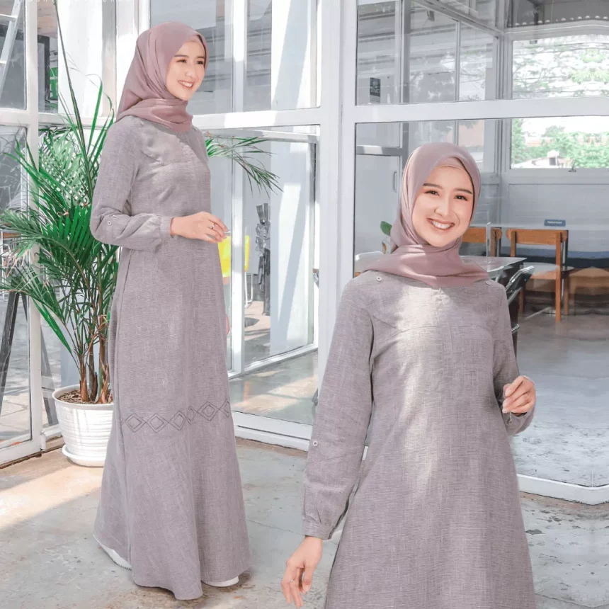8 Gamis Warna Coklat Buat Kamu Mempesona Dalam Keanggunan