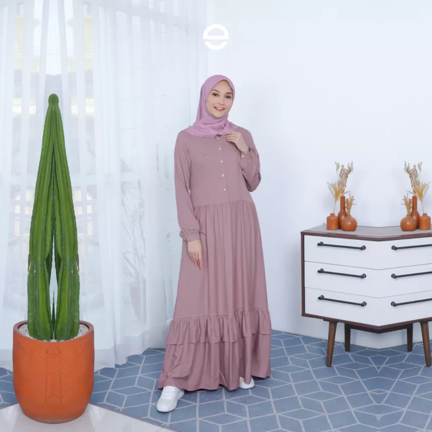 6 Gamis Twill Ethica Memberikan Kelembutan Sepanjang Hari