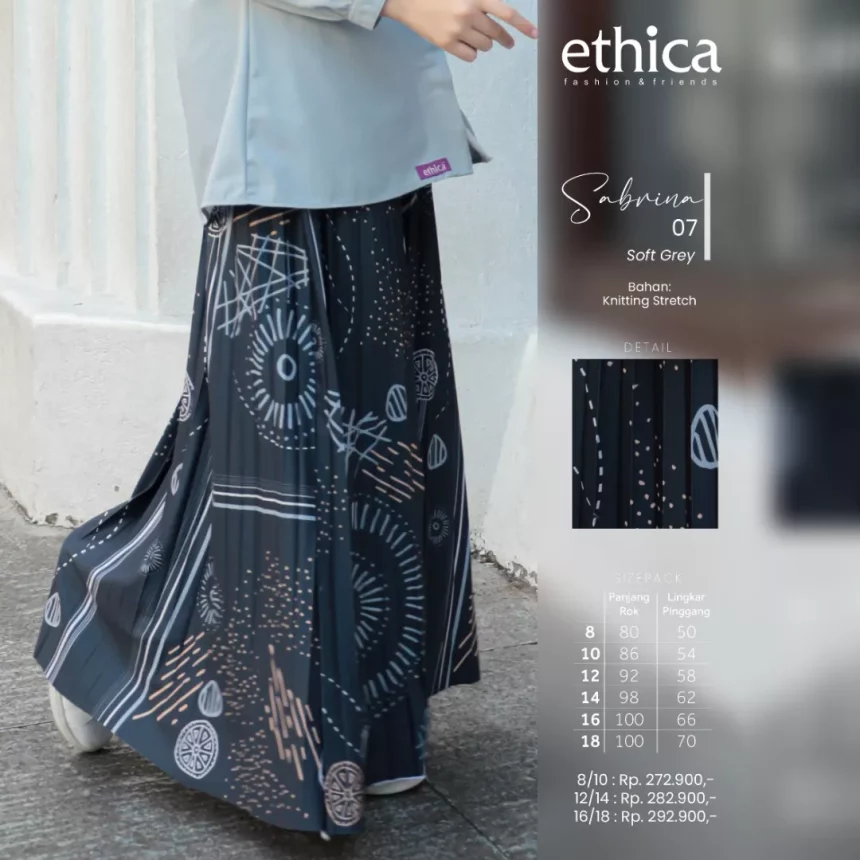 4 Koleksi Rok Plisket Ethica Keindahan Dalam Berbusana