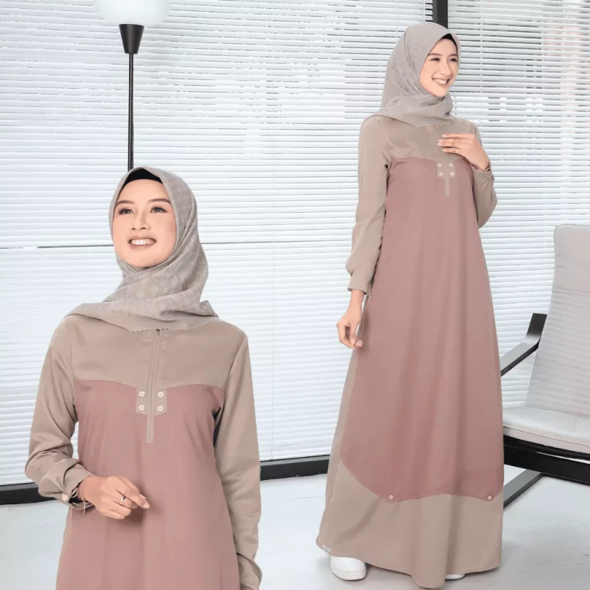 7 Gamis Simple Lebaran Keindahan Kesederhanaan dan Elegant