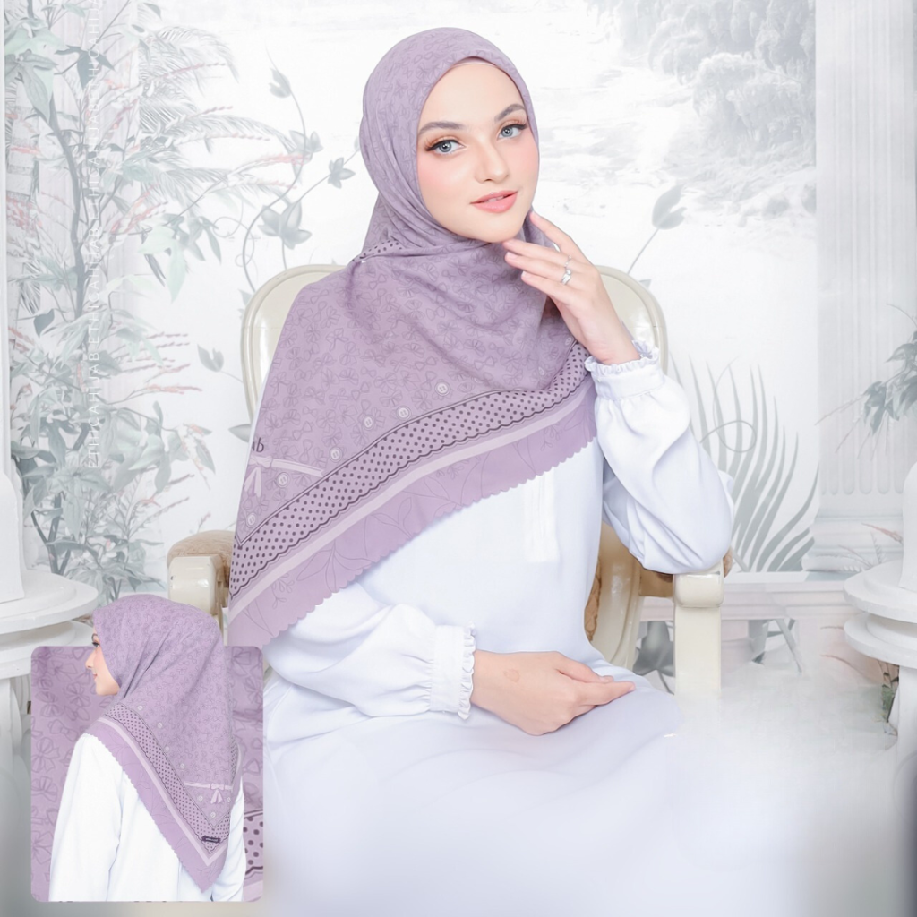 Ide Warna Hijab untuk Baju Lilac